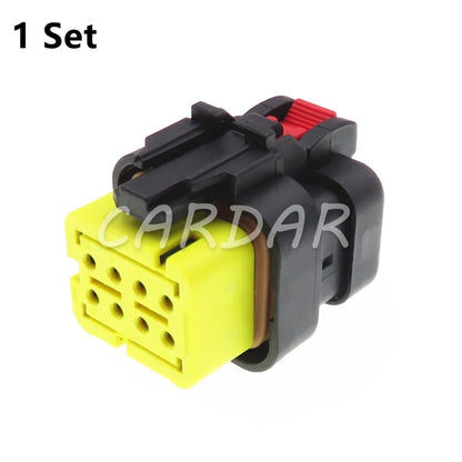 8 Pin 1.6 Series Yellow Automobile Plastic Housing Waterproof Wiring Socket Car Electrical Connector