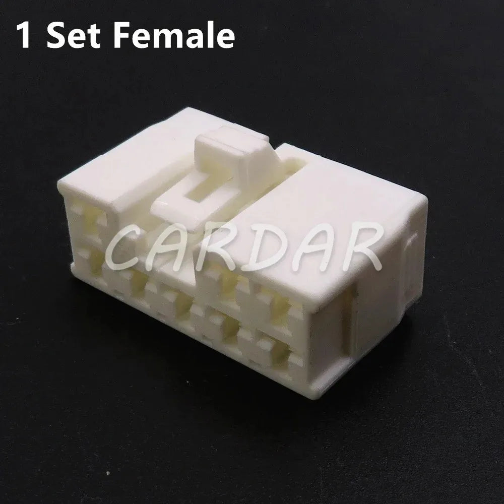 8 Pin 4.8 Series White Car Adapter 175978-1 175979-1 Automobile Male Female Docking Unsealed Wiring Socket