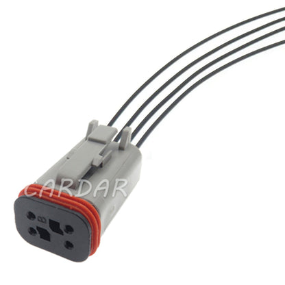 4 Pin DT06-4SB Waterproof Auto Connector Socket For Heavy Duty Truck EBC System