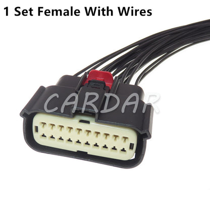 20 Pin 33482-2132 33472-2001 Automotive Light Lamp Socket Connector For Ford Mondeo EDGE