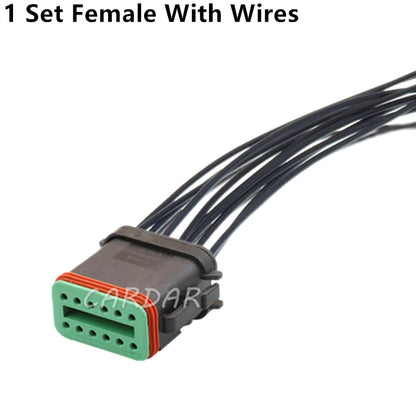 12 Pin DT06-12SA-E003 DT04-12PA-E003 Auto Waterproof Connector Black Socket DT06-12S DT04-12P DT06-12SA DT04-12PA