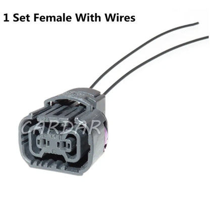 2 Pin Automotive Headlight Wiring Harness Connector Light Bulb Plug For Buick