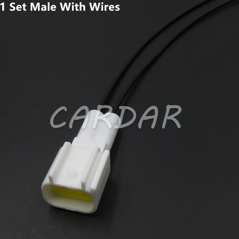 2 Pin Car High Voltage Pack Ignition Coil Plug White Wire Harness Sealed Socket FW-C-2F-B FW-C-2M-B