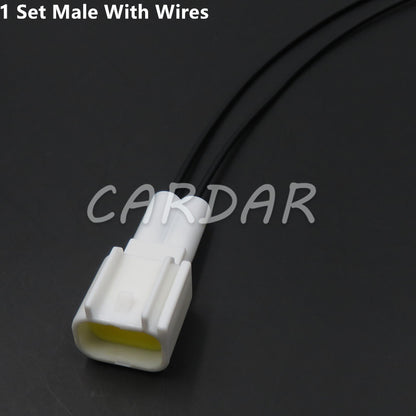 2 Pin Car High Voltage Pack Ignition Coil Plug White Wire Harness Sealed Socket FW-C-2F-B FW-C-2M-B