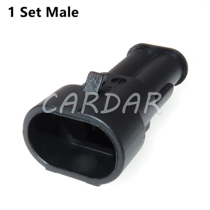 2 Pin 282104-1 282080-2 AMP SuperSeal Waterproof Electrical Automotive Connector Wiring Socket For Cars