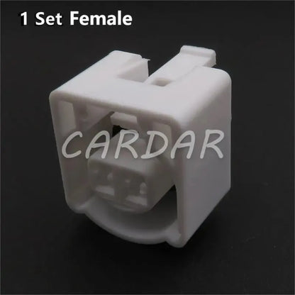 2 Pin White Electrical Connector Waterproof Automotive Wiring Harness Plug