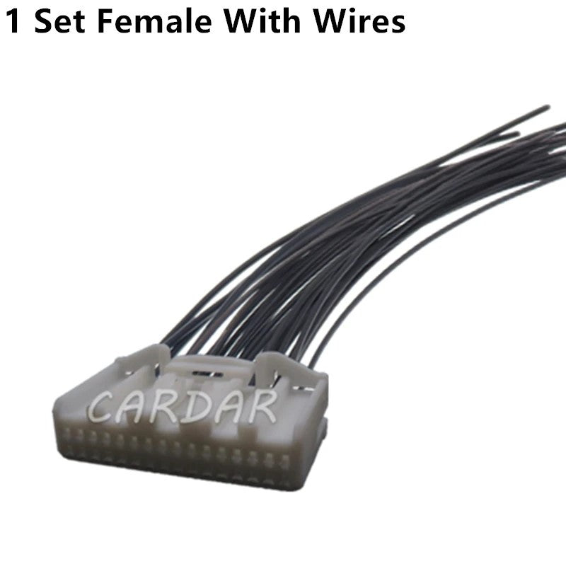 32 Pin 1318747-1 1318745-1 Car Navigation Central Control Instrument Wiring Harness Connector PCB Socket Plugs