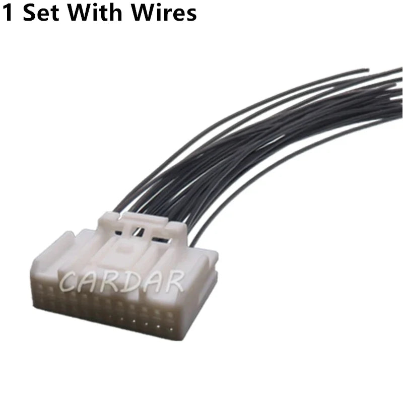 24 Pin Automobile Small Current Plastic Housing Unsealed Socket MG654102 Car Wire Cable Connector