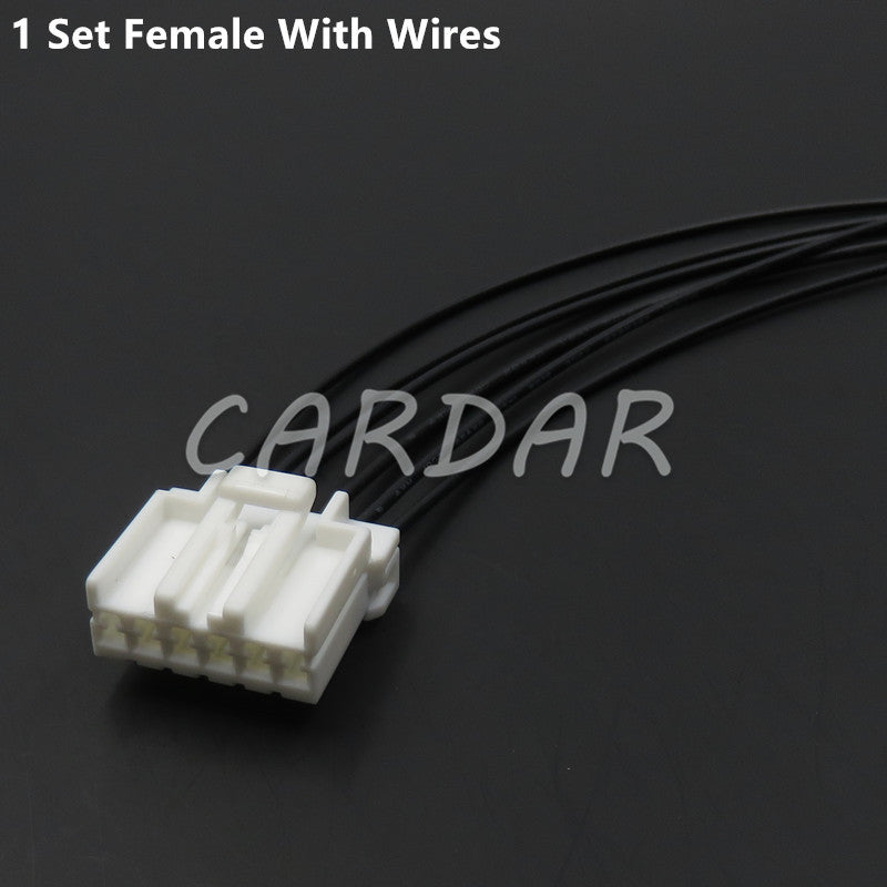 6 Pin 174930-1 174923-1 Electrical Motorcycle Wiring Socket Automotive Connector