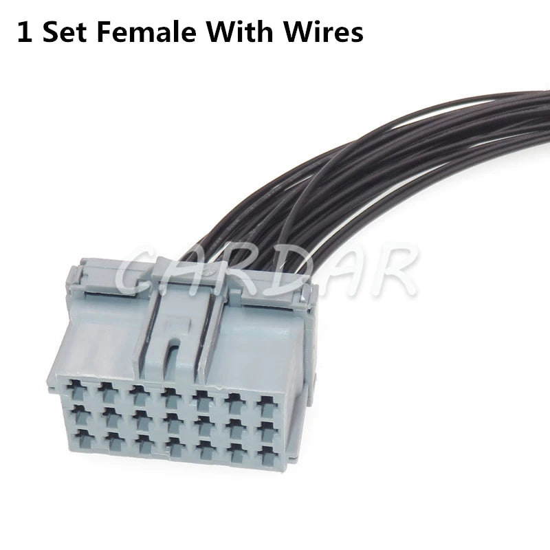 21 Pin 8-968975-2 1-967630-2 Automotive Connector Car Electrical Cable Socket  With Terminals
