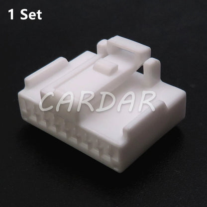8 Pin 1.2 Series White Automobile Unsealed Socket Car Wiring Connector Auto Modification Plug Accessories