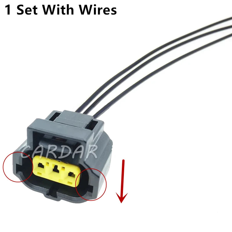 3 Pin 184032-1 184034-1 184311-1 Alternator Three Lead Wiring Pigtail 1U2Z-14S411-TA Wire Connector For Ford