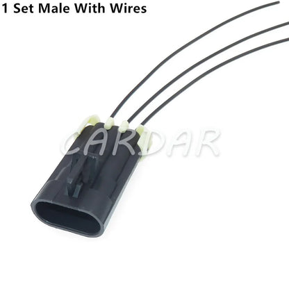 3 Pin 1212961 / 12129615 12110293 Metri-Pack 150 Auto Wire Connector Front Lamp Light Socket For CHEVROLET