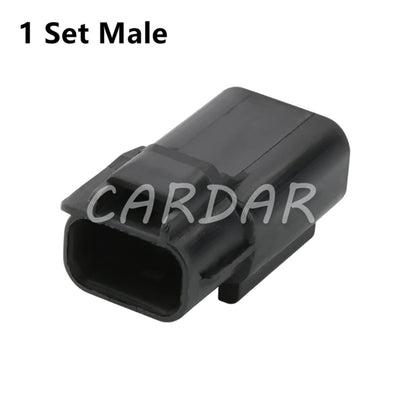 2 Pin 7283-8221-40 4.8 Seires Auto Wiring Terminal Sealed Socket Waterproof Connector With Terminal and Rubber Seals