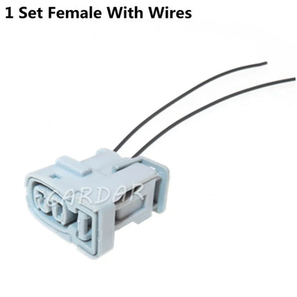 2 Pin MG643477 Automotive Connector Car Socket With Terminals And Rubber Seals