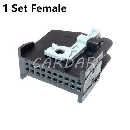 20 Pin A0525450530 Miniature Electric Wiring Wire Connector 1-1718422-1 1-968177-2 Car Unsealed Socket