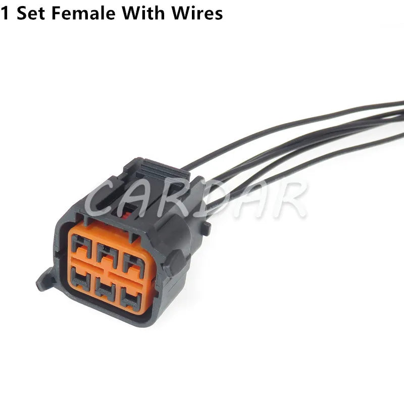 6 Pin Waterproof Automotive Car Headlight Socket Auto Light Lamp Plug HP066-06021 HP075-06100 GL171-06021 For Hyundai Kia