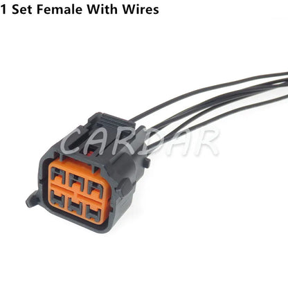 6 Pin Waterproof Automotive Car Headlight Socket Auto Light Lamp Plug HP066-06021 HP075-06100 GL171-06021 For Hyundai Kia