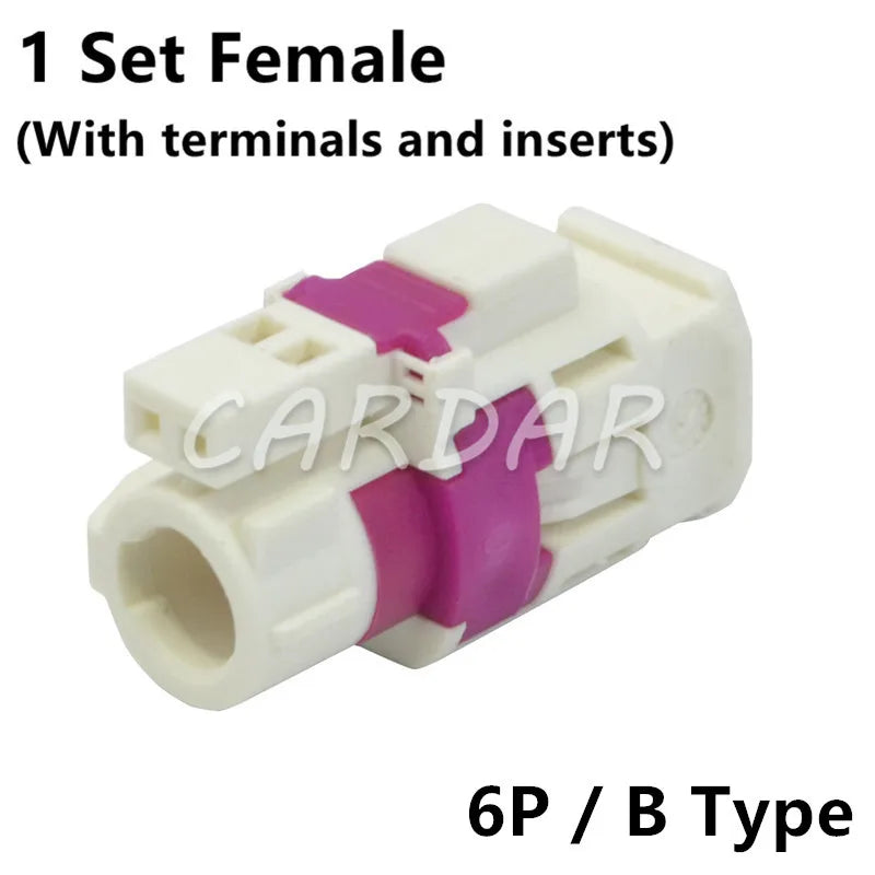 LVDS 6 Pin HSD Connector Automotive Socket Universal Auto Audio Modification Plug