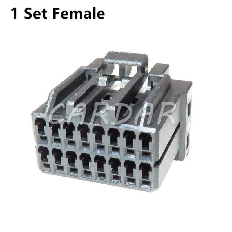 16 Pin 175966-2 Automotive Electric PCB Socket Automotive Wiring Harness Connector For Honda