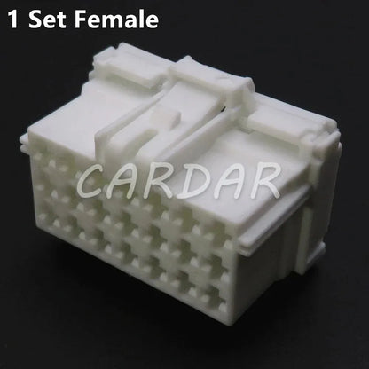21 Pin White Automobile Electric Wiring Connector Car Male Female Unsealed Socket 967635-1 2-967630-1 7-968975-1