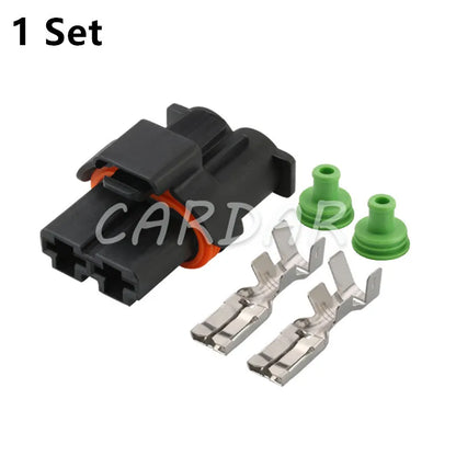 2 Pin Car Electronic Fan Plug Waterproof Automotive Socket 1544361-1 For Peugeot Citroen