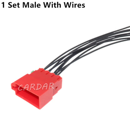 8 Pin 2.8 Series Red Plastic Housing Electrical Connector Car Wiring Harness Socket Auto Parts