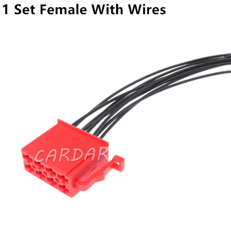 8 Pin 2.8 Series Red Plastic Housing Electrical Connector Car Wiring Harness Socket Auto Parts