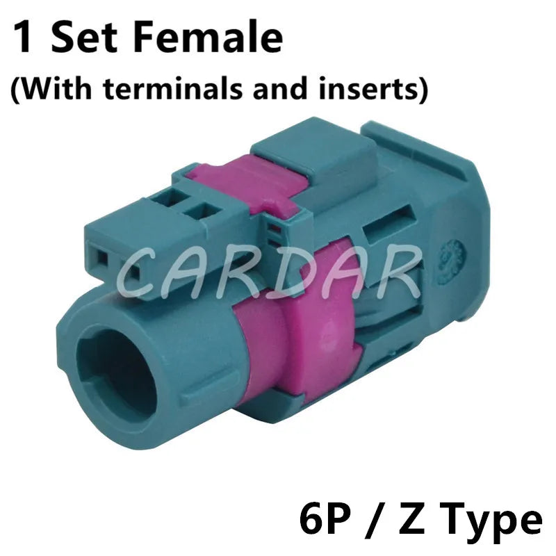 LVDS 6 Pin HSD Connector Automotive Socket Universal Auto Audio Modification Plug