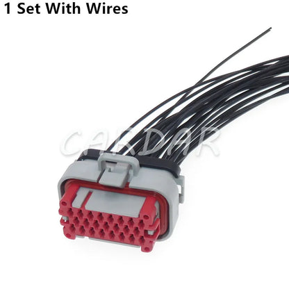 23 Pin 770680-4 Grey Tyco Automotive Waterproof AMP Sealed Connector With Crimp Terminals