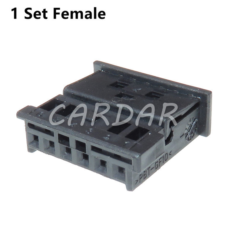 6 Pin 1-1241370-3 1-1703874-1 Car Tweeter Audio Wire Socket Auto Gateway Connector For BMW