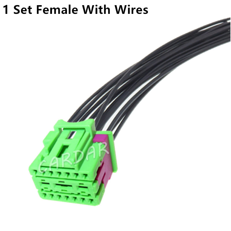 17 Pin Auto Wiring Harness  Hybrid Connector Car Large Current Socket For VW Audi Automobile Seat Unsealed Plug