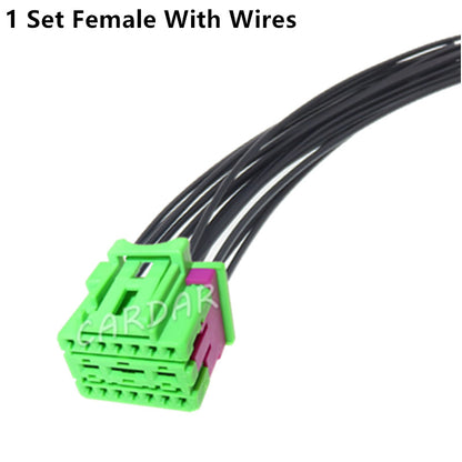 17 Pin Auto Wiring Harness  Hybrid Connector Car Large Current Socket For VW Audi Automobile Seat Unsealed Plug