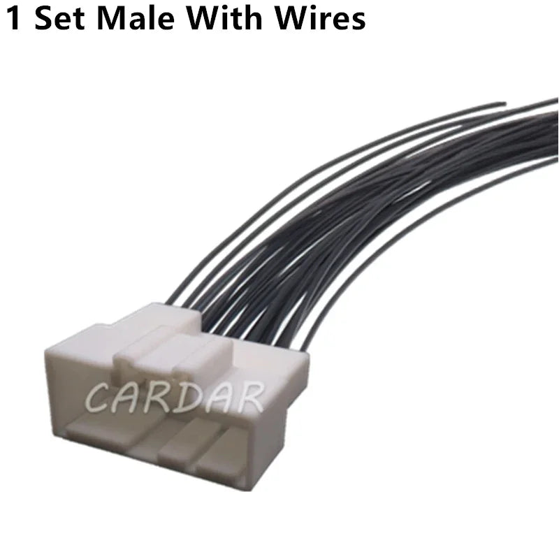 24 Pin Automobile Electrical Connector Assembly Car Unsealed Adapter Auto Wire Cable Unsealed Hybrid Socket