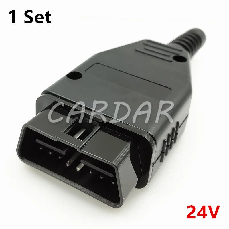 Universal OBDII 16 Pin OBD2 OBD 2 Automotive Connector Car OBDII Plug OBD-II Socket