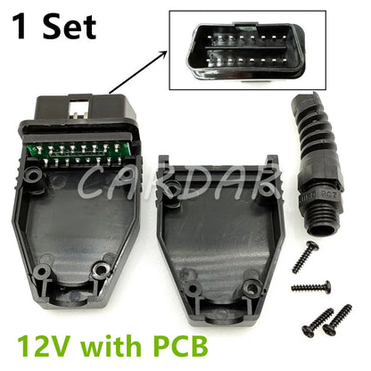 Universal OBDII 16 Pin/Way OBD2 OBD 2 Automotive Connector Plug OBD-II Socket