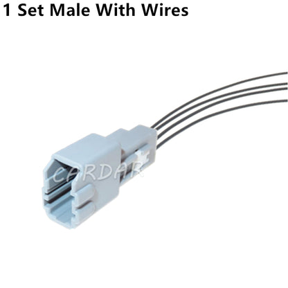 4 Pin 0.6 Series 9315484 Grey Unsealed Socket With Terminal Automotive Wiring Harness Connector