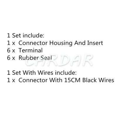 6 Pin 3.5 Series 3-1418437-1 Auto Plastic Housing Socket Green Car Wire Cable Harness Connector