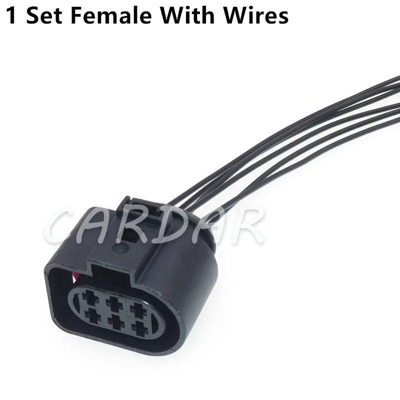 6 Pin 1J0973733 1J0 973 733 3.5 Auto LSU 4.2 Oxygen Sensor Connector Throttle Plug For VW AUDI PASSAT Bora