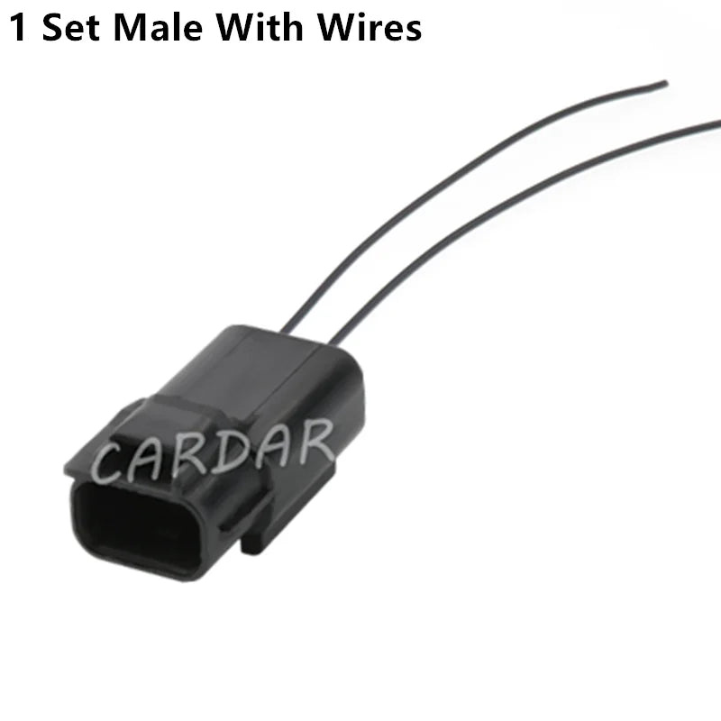 2 Pin 7283-8221-40 4.8 Seires Auto Wiring Terminal Sealed Socket Waterproof Connector With Terminal and Rubber Seals