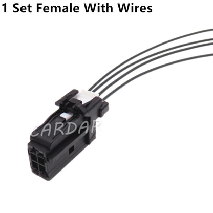 4 Pin 0.6 Series Miniature Female Male Plug 9315484 Black Unsealed Socket Automotive Wiring Terminal Connector