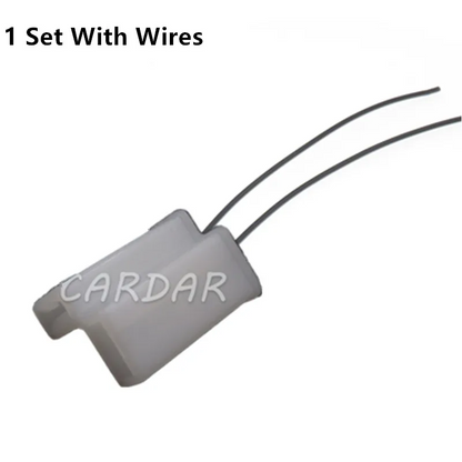 2 Pin PA66 Automotive Connector Fuel Nozzle Plug Housing Connector Electrical Wiring Connector Wire Clip Socket