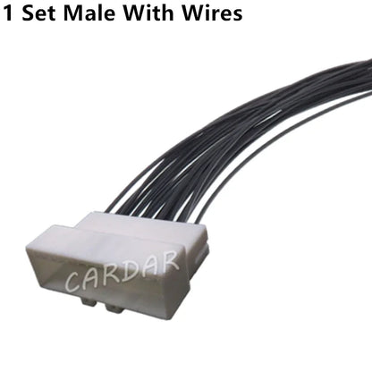 22 Pin Car Adapter Auto Unsealed Socket Automobile Male Female Docking Connector 936154-1 936151-1