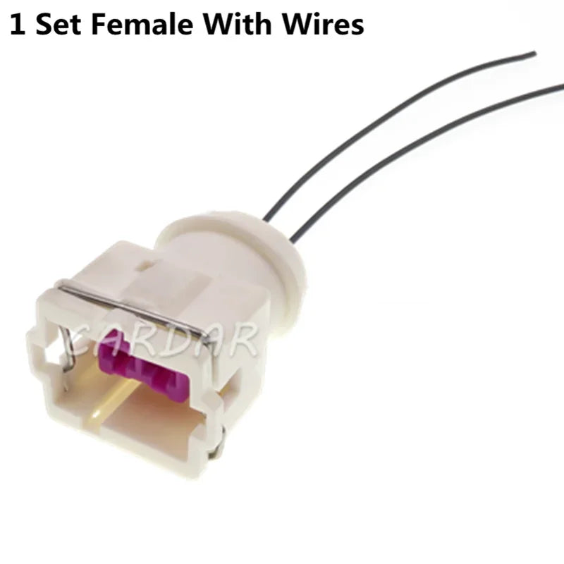 2 Pin 3.5 Seires Automobile Wiring Female Unsealed Connector With Terminal Auto Wiring Harness Adapter