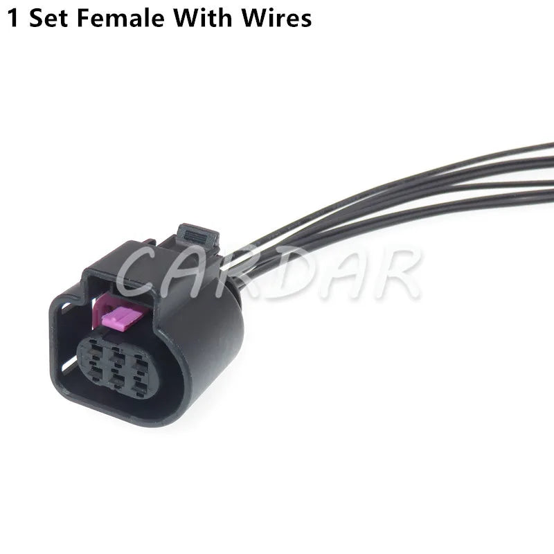 6 Pin 1928404669 Vehicle Speed Accelerator Pedal Plug Oxygen Sensor Socket For VW Audi Cadillac