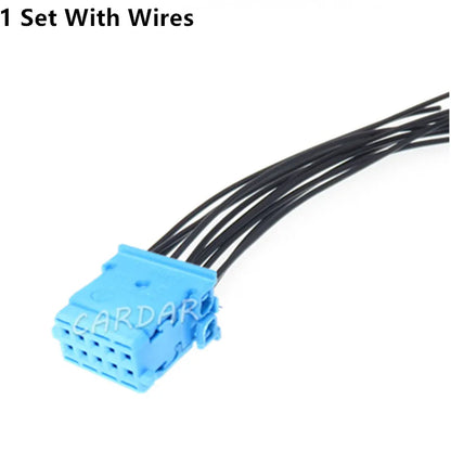 10 Pin 0.6 Series Miniature Car Low Current Unsealed Electrical Socket 3-968636-1 Blue Auto Wire Connector