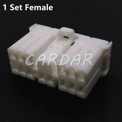 14 Pin Car Oxygen Sensor Plastic Housing Unsealed Wire Cable Harness Electrical Socket 173852-1 368508-1