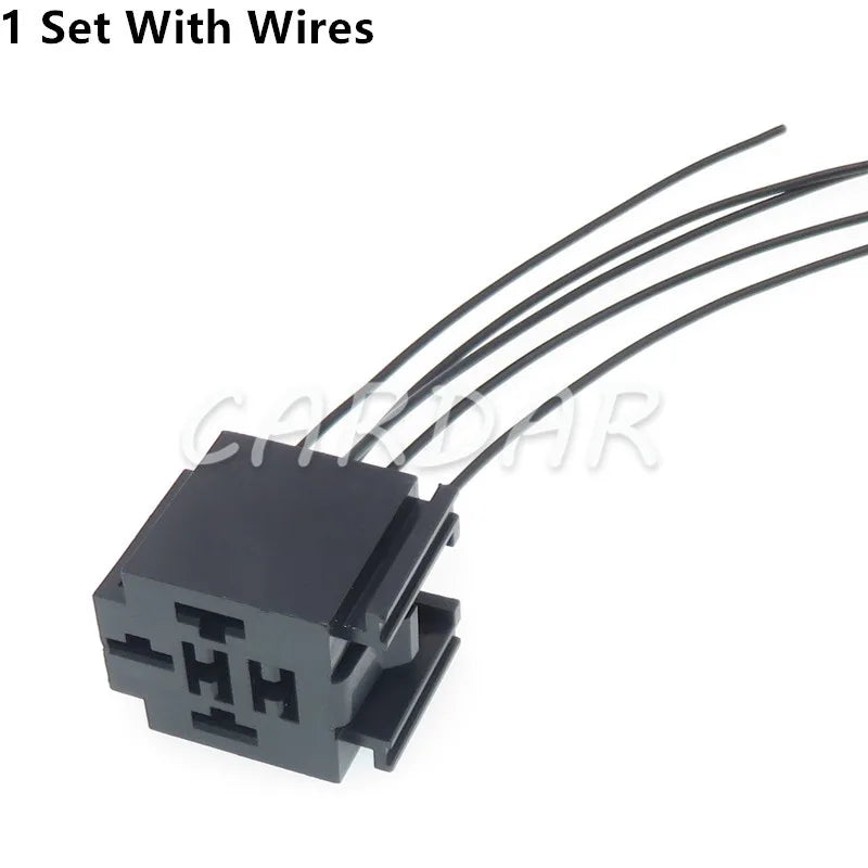 5 Pin Automotive Relay Base Connector Relay Sockets With Metal Pins