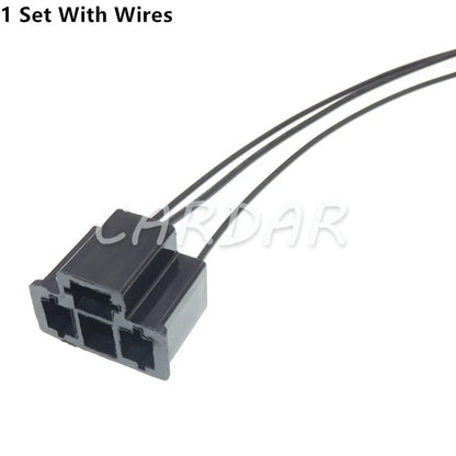 PA66 Motorcycle H4 3 Pin Unsealed Cable Wire Connector Electrical Connector Automotive Plug Lamp Holder Socket