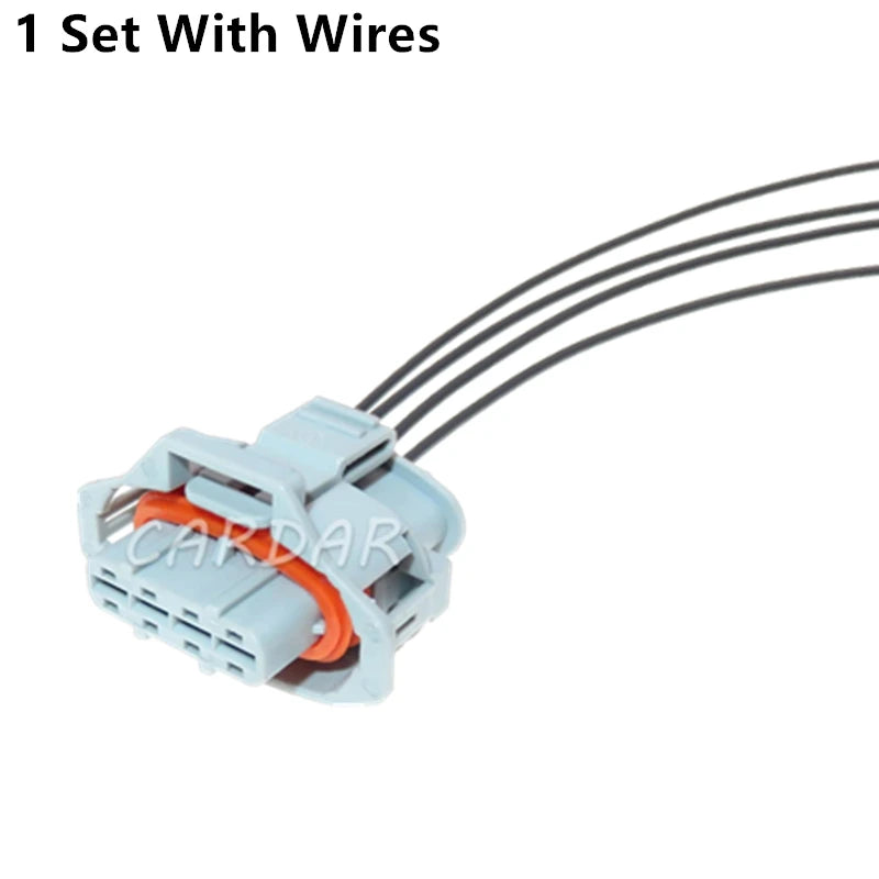 4 Pin 3.5 Series Grey Auto Waterproof Plastic Housing Wiring Terminal Socket With Terminal And Rubber Seals
